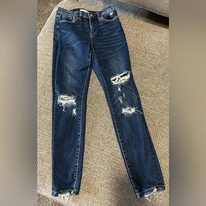 Altar’d State Women’s Jeans Size 26 Vervet Distressed Pre-owned